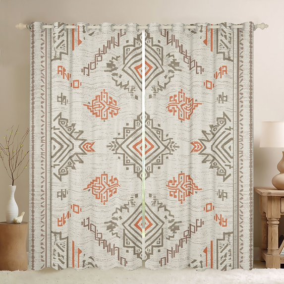 Feelyou Hippie Aztec Curtains Pack of 2 (42x84 Each), SouthDamask Curtains Blackout