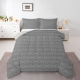 thumbnail image 1 of Feelyou Hippie Bat Teen Full Size Comforter Sets, Sliver Damask Flower Bedding Sets, 3pcs, 1 of 8