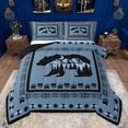 thumbnail image 1 of Feelyou Hippie Bear Teens Bedding Comforter Set, Rustic Countryside Cabin Twin Comforter Sets, Western Tribal Aztec Reversible Bedding Set, Lightweight Room Decor, 2pcs, 1 of 8
