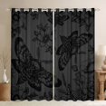 thumbnail image 1 of Feelyou Hippie Butterfly Black Out Curtains, Boho Moth Animal Curtains Pack of 2 (42x63 Each), Western Mandala Flower Bedroom Curtains, Curtains and Drapes Decor, 1 of 6