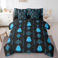 thumbnail image 1 of Feelyou Hippie Ghost Bedding Comforter Set 7pcs, Bohemian Damask Aztec King Bedding Sets, 1 of 8