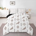 thumbnail image 1 of Feelyou Hippie Goth Crow Teens Twin Comforter Sets, Mandala Aztec Bedding Set, 2 Pieces, 1 of 8