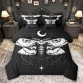 thumbnail image 1 of Feelyou Hippie Gothic Moth Bedding Comforter Set 7pcs, Dreamy Galaxy Sky Queen Bedding Sets, Teens Kids Boys Girls Reversible Queen Sheet Sets, Microfiber Bedroom Decor, 1 of 8