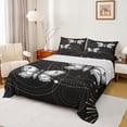 thumbnail image 1 of Feelyou Hippie Moth Butterfly Twin Sheet Sets, Mystic Moon Galaxy Twin Fitted Sheet, Black White Bohemian Style Flat Sheet, Super Cozy Room Decor, 3pcs, 1 of 7