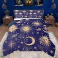 thumbnail image 1 of Feelyou Hippie Sun Moon Bedding Comforter Set, Mystic Western Constellation Twin Comforter Sets, Bohemian Stars Print Reversible Bedding Set, Microfiber Bedroom Decor, 2-Piece, 1 of 9