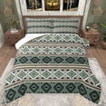thumbnail image 1 of Feelyou Hippie Tribal Aztec Bedding Comforter Set, Green Retro Abstract Twin Comforter Sets, Teens Adult Women Men Reversible Bedding Set, Luxury Bedroom Decor, 2-Piece, 1 of 9