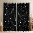 thumbnail image 1 of Feelyou Horoscope Black Out Curtains, Stars Starry Sky Curtains Pack of 2 (42x63 Each), 1 of 6