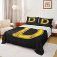 thumbnail image 1 of Feelyou Initial D Letter Full Size Sheets for Kid, Cartoon Monogrammed Bed Sheets, Baseball Sports Lover Sheet Sets, Super Cozy Room Decor, 4 Pieces, 1 of 7