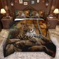 thumbnail image 1 of Feelyou Jungle Cheetah Leopard Twin Comforter Sets, Rustic Farmhouse Bedding Set, 2pcs, 1 of 8