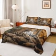 thumbnail image 1 of Feelyou Jungle Cheetah Leopard Twin Sheet Sets, Rustic Farmhouse Bedding, 3pcs, 1 of 7