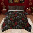 thumbnail image 1 of Feelyou Jungle Mushroom Kids Full Size Comforter Sets, Rustic Leaves Plant Bedding Comforter Set, Cartoon Botanical Theme Reversible Bedding Sets, Luxury Bedroom Decor, 3-Piece, 1 of 8