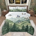 thumbnail image 1 of Feelyou Jungle Nature Scenery Bedding Comforter Set, Cartoon Wildlife Duck Twin Comforter Sets, Rustic Farmhouse Reversible Bedding Set, Luxury Bedroom Decor, 2 Pieces, 1 of 8