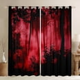 thumbnail image 1 of Feelyou Jungle Nature Scenery Curtains Pack of 2 (42x84 Each) for Adult, Red Natural Pine Tree Curtains Blackout, Countryside Bedroom Curtains, Curtains and Drapes Home Decor, 1 of 6
