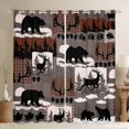 thumbnail image 1 of Feelyou Jungle Wildlife Teens Curtains Pack of 2 (42x84 Each), Rustic Bear Deer Curtains Blackout, Farmhouse Hunting Theme Bedroom Curtains, Blackout Curtains Bedroom Decor, 1 of 6