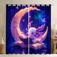 thumbnail image 1 of Feelyou Kawaii Axolotl Animal Blackout Curtains Set of 2 (52x84 Each), Dreamy Stars Moon Window Curtains, Teens Kids Boys Girls Curtains and Drapes, Window Curtains Bedroom Decor, 1 of 6