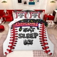 thumbnail image 1 of Feelyou Kawaii Birthday Cake Bedding Comforter Set, Cartoon Baseball Sport Twin Comforter Sets, Black Eat Sleep Ice Reversible Bedding Set, Luxury Bedroom Decor, 2pcs, 1 of 8