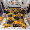 thumbnail image 1 of Feelyou Kawaii Black Cat Bedding Comforter Set 7-Piece for Teen, Funny Cartoon Pumpkin King Bedding Sets, Happy Halloween Reversible Bed Sheets, Lightweight Room Decor, 1 of 7