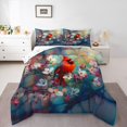 thumbnail image 1 of Feelyou Kawaii Boho Bird Bedding Comforter Set, Retro Blossoms Flower Twin Comforter Sets, Teens Boys Girls Kids Reversible Bedding Set, Microfiber Bedroom Decor, 2pcs, 1 of 8