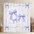 thumbnail image 1 of Feelyou Kawaii Bowknot Kids Blackout Curtains Set of 2 (52x84 Each), Fashion Princess Style Window Curtains, Dreamy Purple Ribbon Curtains and Drapes, Window Curtains Home Decor, 1 of 6