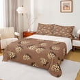 thumbnail image 1 of Feelyou Kawaii Cartoon Strawberry Bed Sheets, Fashion Leopard Cheetah Print King Sheets, Teens Kids Boys Girls Sheet Set, Microfiber Bedroom Decor, 4pcs, 1 of 7
