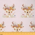 thumbnail image 1 of Feelyou Kawaii Deer Fabric by the Yard 10 Yards for Kids, Flower Floral Sewing Fabric, Dreamy Butterfly Home Decor Fabric by the Yard, Luxury Bedroom Decor, 1 of 6