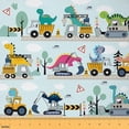 thumbnail image 1 of Feelyou Kawaii Dinosaur Fabric by the Yard 5 Yards for Boys, Construction Vehicle Home Decor Fabric by the Yard, Cartoon Tractor Sewing Fabric, Super Cozy Room Decor, 1 of 6