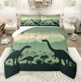 thumbnail image 1 of Feelyou Kawaii Dinosaur Family Queen Comforter Set for Kid, Cute Jungle Dino Bedding Sets, Funny Animal Theme Reversible Bedding Comforter Set, Breathable Home Decor, 3pcs, 1 of 8
