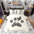 thumbnail image 1 of Feelyou Kawaii Dog Paw Bedding Comforter Set 7-Piece for Chilc, Spider Web Print King Bedding Sets, Cute Cartoon Halloween Reversible Bed Sheets, Breathable Home Decor, 1 of 7