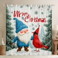 thumbnail image 1 of Feelyou Kawaii Jungle Gnome Black Out Curtains for Teen, Red Winter Robin Bird Curtains Pack of 2 (42x63 Each), Merry Christmas Bedroom Curtains, Window Curtains Home Decor, 1 of 6