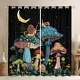thumbnail image 1 of Feelyou Kawaii Jungle Mushroom Curtains Pack of 2 (42x84 Each) for Teens, Cartoon Snail Curtains Blackout, Rustic Farmhouse Bedroom Curtains, Blackout Curtains Bedroom Decor, 1 of 6