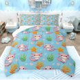 thumbnail image 1 of Feelyou Kawaii Marine Axolotl Full Size Comforter Sets for Kids, Cute Cartoon Starfish Bedding Comforter Set, Dreamy Ocean Coral Reversible Bedding Sets, Lightweight Room Decor, 3pcs, 1 of 8