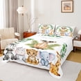 thumbnail image 1 of Feelyou Kawaii Meerkat Animal Bed Sheets for Teens, Tiger Elephant King Sheets, Eucalyptus Leaves Botanical Sheet Set, Ultra Soft Bedroom Decor, 4 Pieces, 1 of 7
