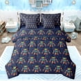 thumbnail image 1 of Feelyou Kawaii Navy Robot Bedding Comforter Set 7pcs, Boys Girls Queen Bedding Sets, 1 of 8