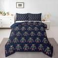 thumbnail image 1 of Feelyou Kawaii Navy Robot Full Size Comforter Sets, Kids Boys Girls Bedding Sets, 3pcs, 1 of 8