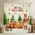 thumbnail image 1 of Feelyou Kawaii Nutcracker Kids Curtains Pack of 2 (42x84 Each), Christmas Tree Gift Curtains Blackout, Cartoon Gingerbread Man Bedroom Curtains, Window Curtains Room Decor, 1 of 6