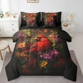 thumbnail image 1 of Feelyou Kawaii Robin Bird Twin Bedding Sets 7-Piece for Teen, Dreamy Groovy Flower Bedding Comforter Set, Rustic Farmhouse Animal Reversible Sheet Sets, Ultra Soft Home Decor, 1 of 7