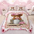 thumbnail image 1 of Feelyou Kawaii Rustic Cow Bedding Comforter Set for Child, Cowgirl Cowboy Twin Comforter Sets, Fashion Leopard Print Reversible Bedding Set, Super Cozy Room Decor, 2-Piece, 1 of 8