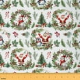 thumbnail image 1 of Feelyou Kawaii Santa Claus Fabric by the Yard 2 Yards for Kid, Winter Christmas Deer Room Decor Fabric by the Yard, Xmas Poinsettia Floral Fabric for Sewing, Super Cozy Room Decor, 1 of 6