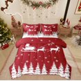 thumbnail image 1 of Feelyou Kawaii Santa Claus Twin Bedding Sets 7-Piece, Christmas Dreamy Festival Bedding Comforter Set, Fairy Tale Reversible Sheet Sets, Luxury Bedroom Decor, 1 of 7