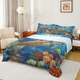 thumbnail image 1 of Feelyou Kawaii Sea Turtle Twin Sheet Sets for Teen, Marine Coral Twin Fitted Sheet, Ocean Animal Theme Flat Sheet, Lightweight Room Decor, 3-Piece, 1 of 8