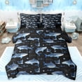 thumbnail image 1 of Feelyou Kawaii Shark Bedding Comforter Set 7 Pieces, Ocean Coral Sealife Full Bedding Set, 1 of 8