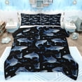 thumbnail image 1 of Feelyou Kawaii Shark Kid Twin Comforter Sets, Ocean Coral Sealife Bedding Set, 2pcs, 1 of 8