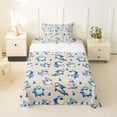 thumbnail image 1 of Feelyou Kawaii Shark Twin Sheet Sets for Kids Boys Girls, Cartoon Ocean Animal Bedding, Beige, 3-Piece, 1 of 5