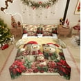 thumbnail image 1 of Feelyou Kawaii Snowman Bedding Comforter Set 7pcs, Winter Snowflake Queen Bedding Sets, Christmas Holiday Reversible Queen Sheet Sets, Luxury Bedroom Decor, 1 of 7
