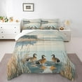 thumbnail image 1 of Feelyou Kid Duck Queen Comforter Set, Vintage Lake House Bedding Comforter Set, 3pcs, 1 of 8