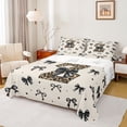 thumbnail image 1 of Feelyou Kid Princess Ribbon Queen Sheet Sets, Fashion Monogrammed Z Bed Set, 4pcs, 1 of 7