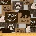 thumbnail image 1 of Feelyou Kids Bear Print Fabric by the Yard 1 Yard, Rustic Farmhouse Sewing Fabric, Camping Adventure Home Decor Fabric by the Yard, Microfiber Bedroom Decor, 1 of 6