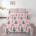thumbnail image 1 of Feelyou Kids Christmas Full Size Comforter Sets, Cartoon Xmas Tree Bedding Comforter Set, Cartoon Snowflake Print Reversible Bedding Sets, Ultra Soft Home Decor, 3 Pieces, 1 of 8