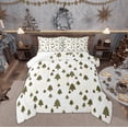 thumbnail image 1 of Feelyou Kids Christmas Queen Comforter Set, Cartoon Xmas Tree Bedding Sets, Glitter Stars Print Reversible Bedding Comforter Set, Super Cozy Room Decor,3 Pieces, 1 of 8