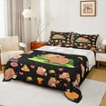 thumbnail image 1 of Feelyou Kids Cute Capibara Queen Sheet Sets, Yummy Pizza Hamburger Flat Sheet, Kawaii Cartoon Animal Queen Fitted Sheet, Luxury Bedroom Decor, 4pcs, 1 of 7